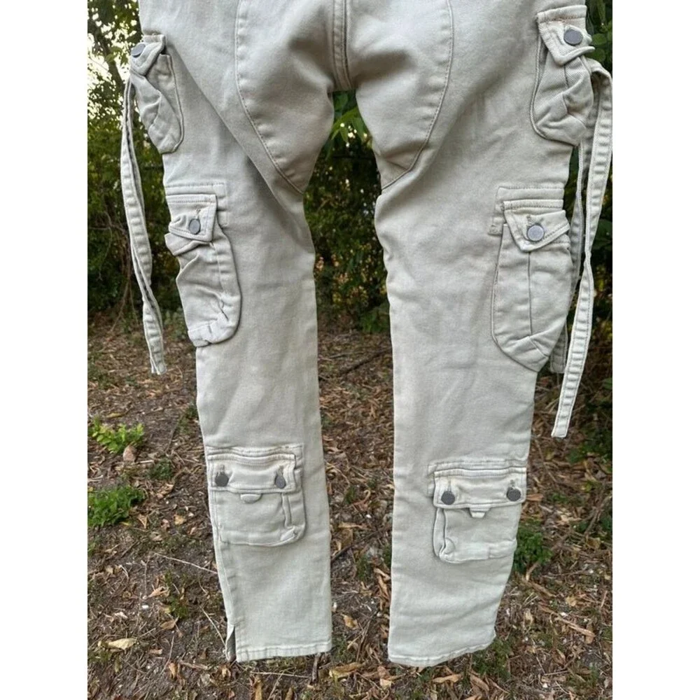 Mens Mnml Cargo Jean Pants Size 30